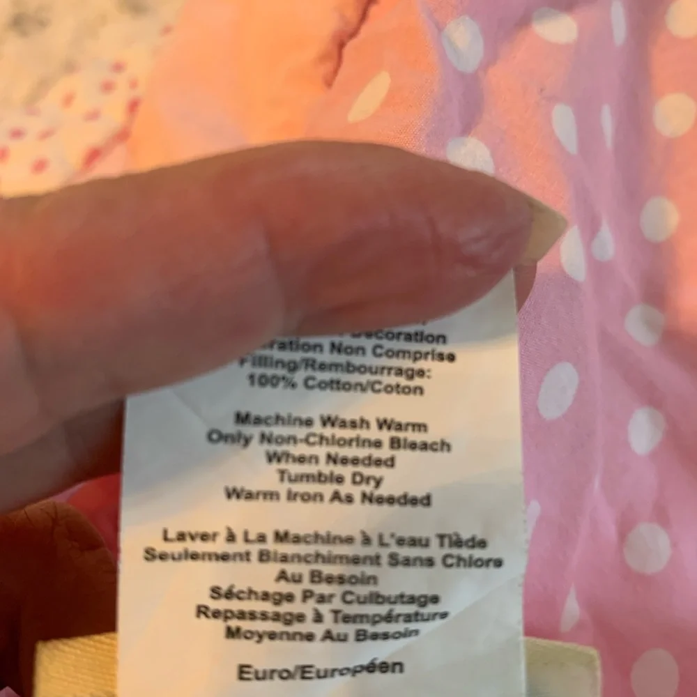 Pottery Barn Pink Euro Sham